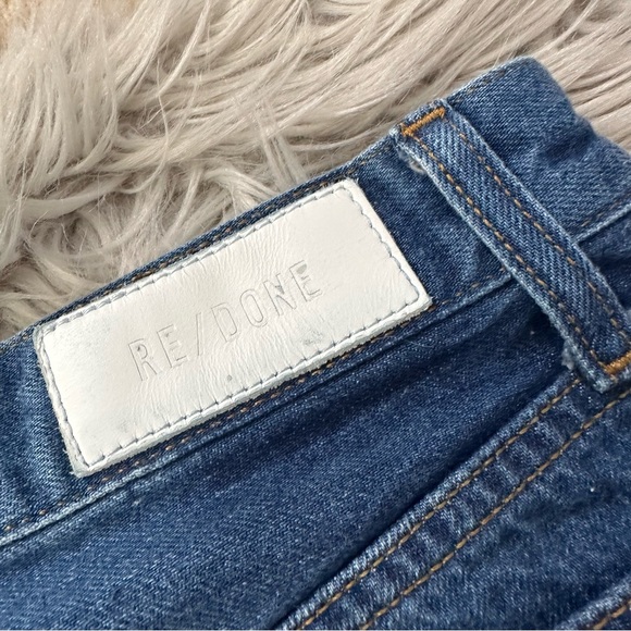 RE/DONE Originals 90s High Rise Loose in Destroyed Broken Blue Size 28 - Picture 8 of 11